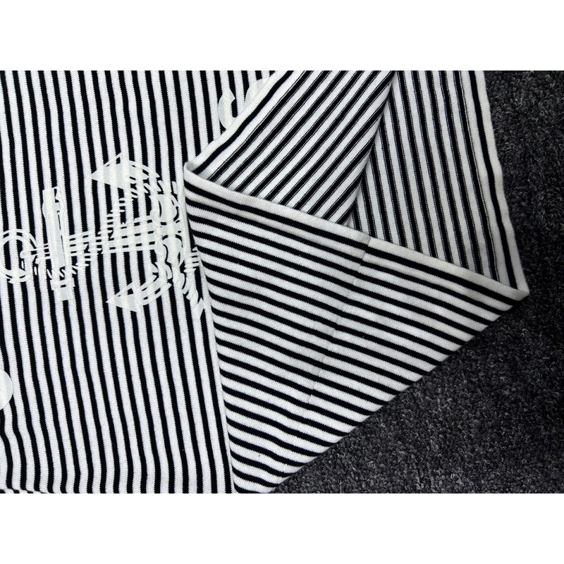 Ce**e logo anchor striped short sleeved t-shirt black