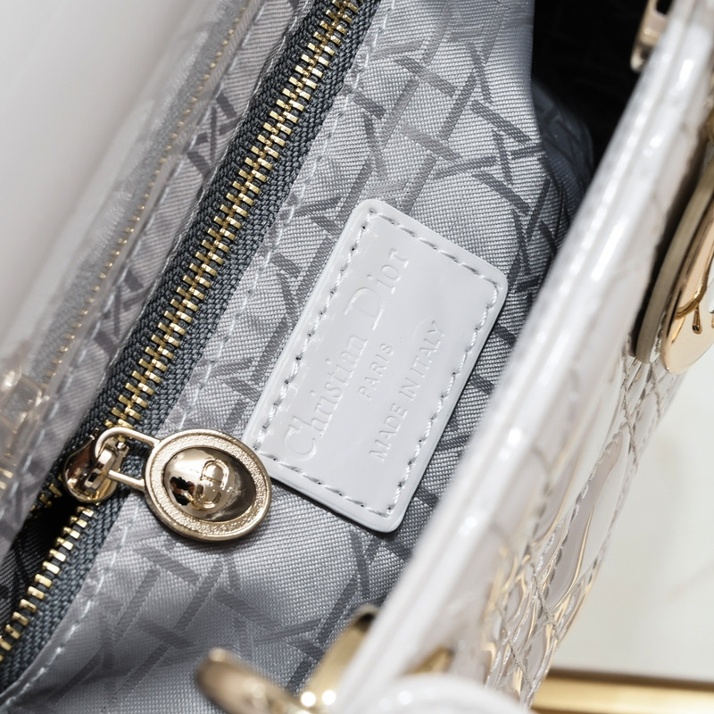 D*or small lady D*or patent leather white