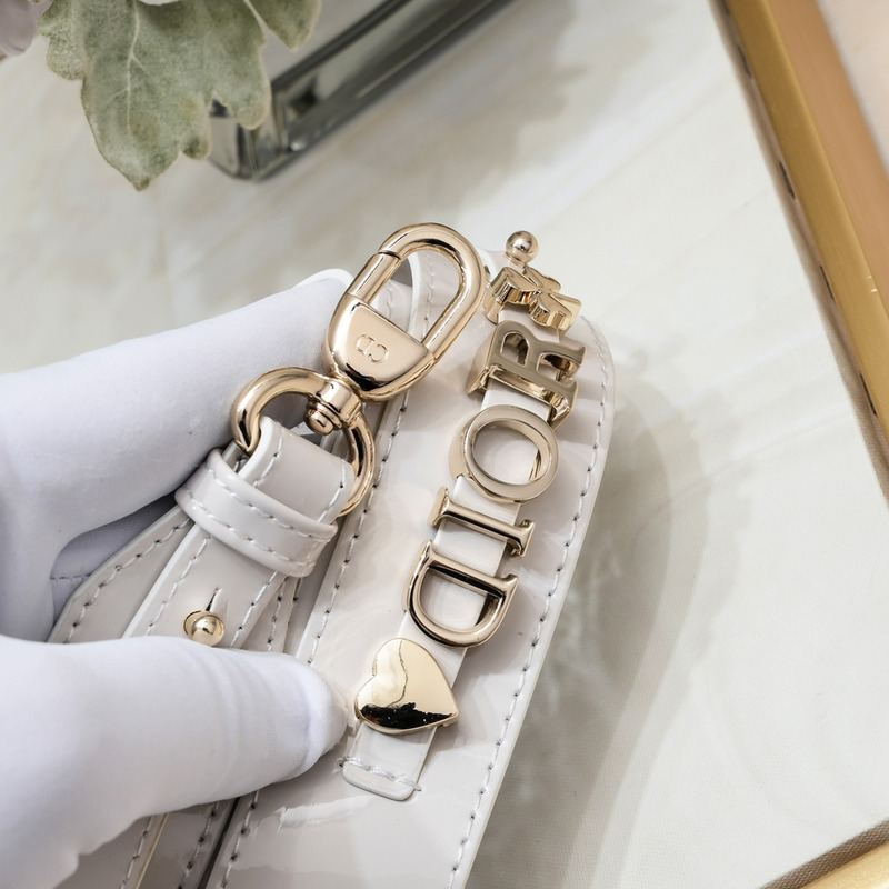 D*or small lady D*or patent leather white