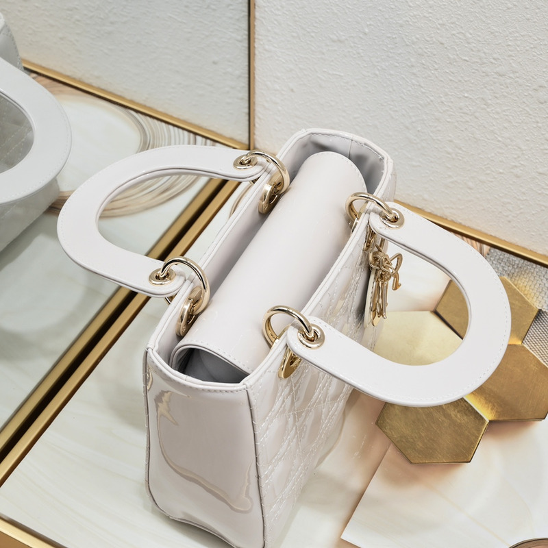 D*or small lady D*or patent leather white