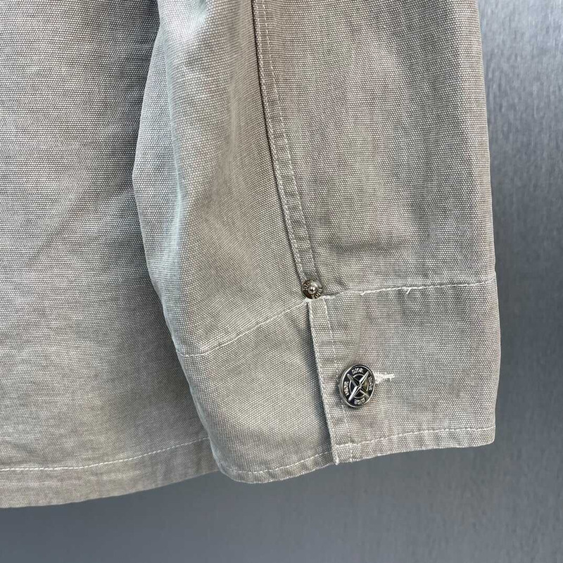 D*or x stone island cotton canvas jacket dark beige