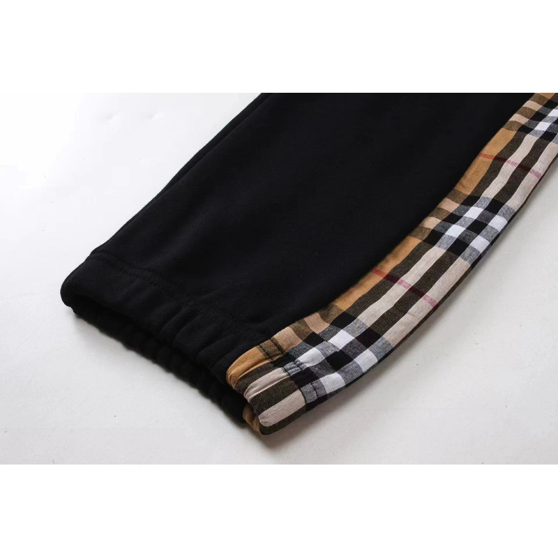 B**rry vintage check panel cotton trackpants