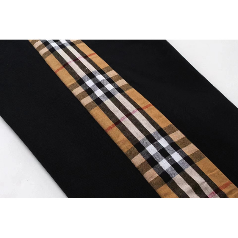 B**rry vintage check panel cotton trackpants