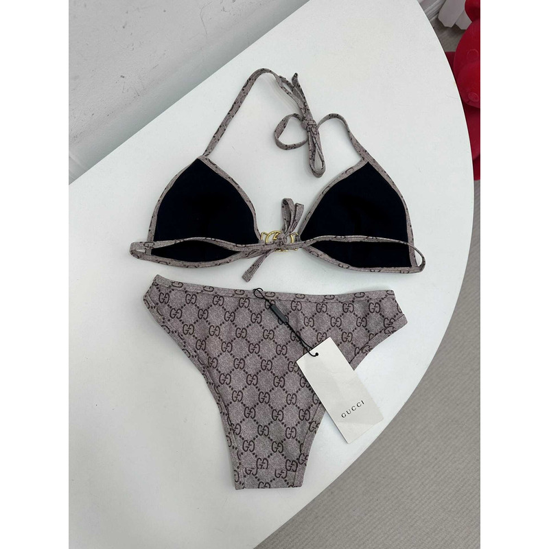 G*u*i gg bikini set brown