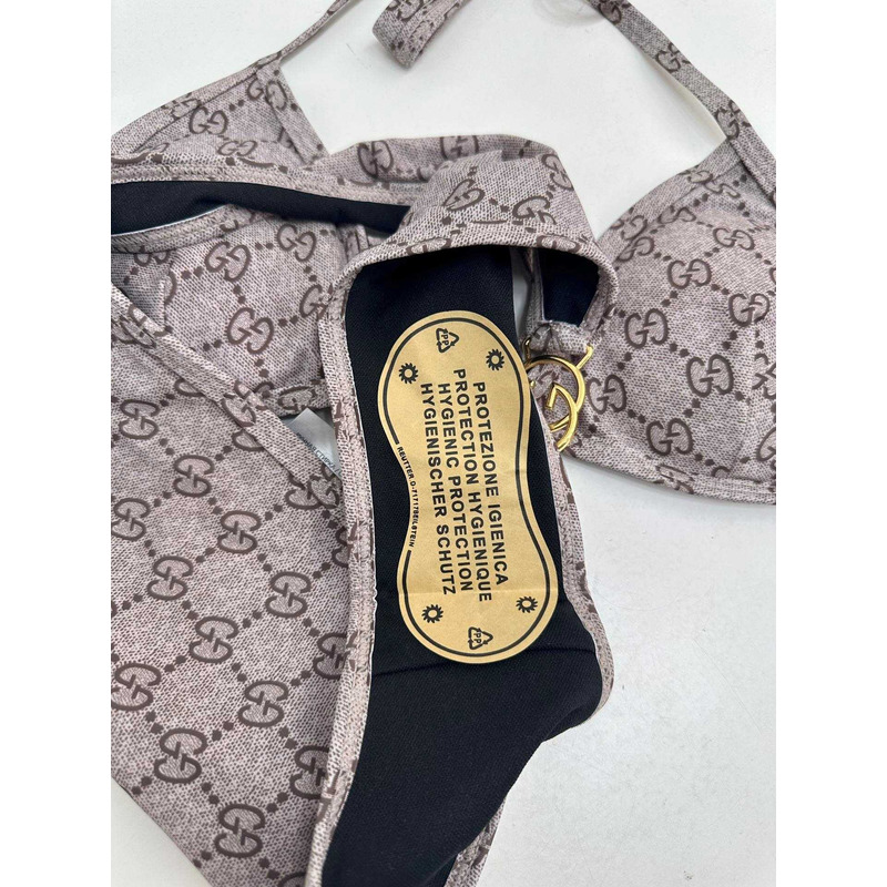 G*u*i gg bikini set brown