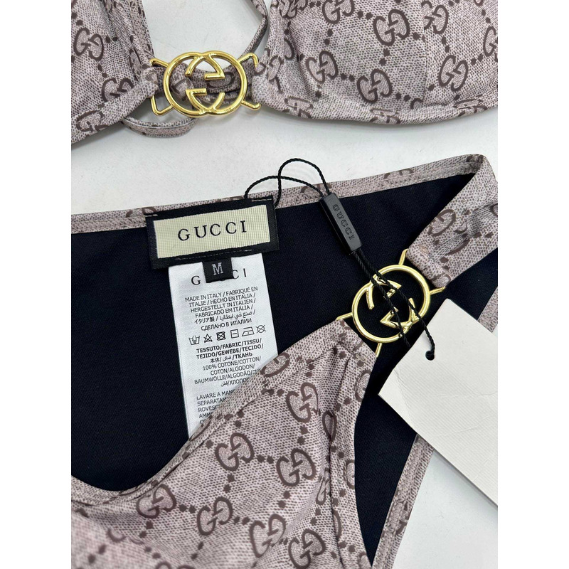 G*u*i gg bikini set brown