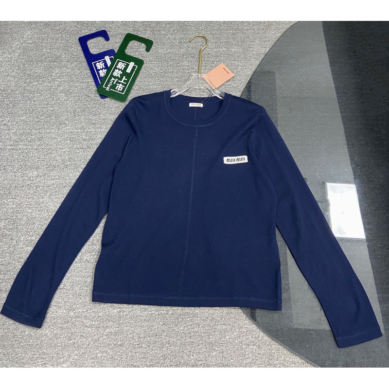 Miumiu Long Sleeves Shirt Blue