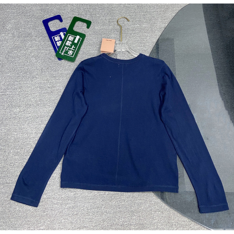 Miumiu Long Sleeves Shirt Blue