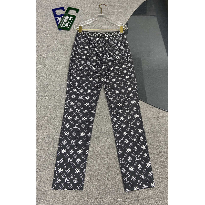 l**is V*t*n monogram jogging trousers black