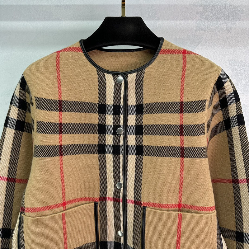 B**rry vintage-check bouclé collarless jacket