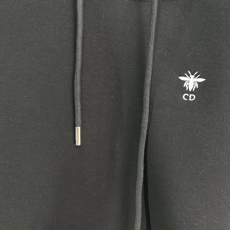 D*or ch**an D*or cd logo hoodie tracksuit in black