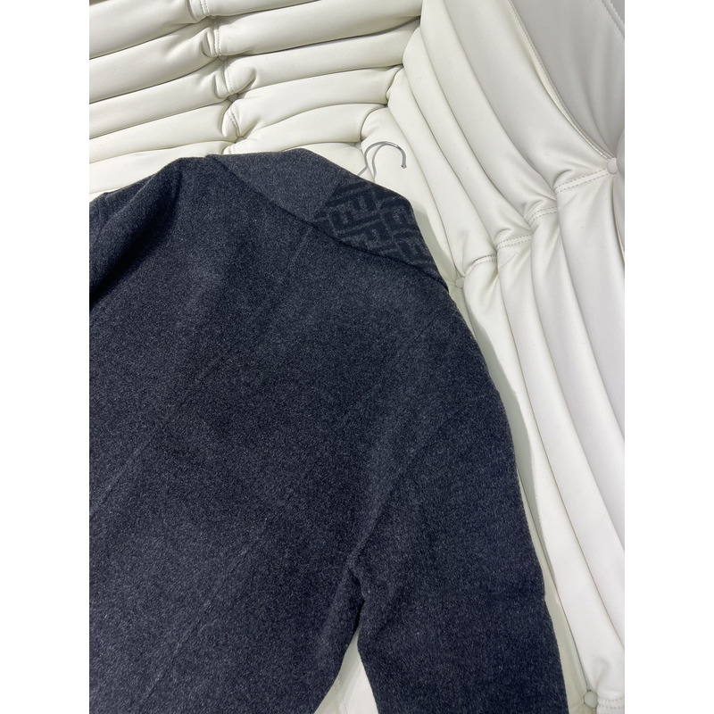 F**di ff jacquard jacket black