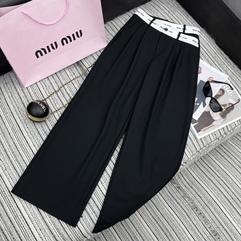 Miumiu Loose Fit Pants Black