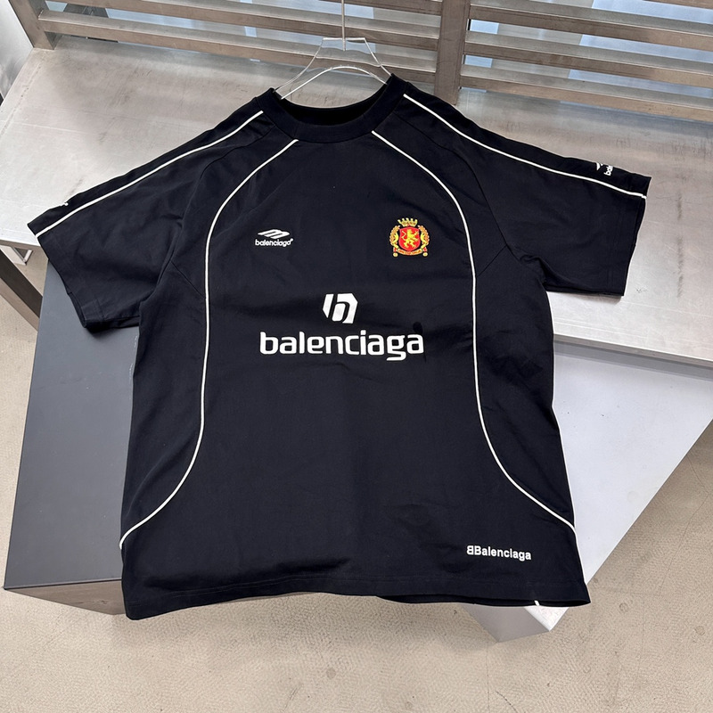 Ba*len*cia*ga cotton jersey t-shirt black