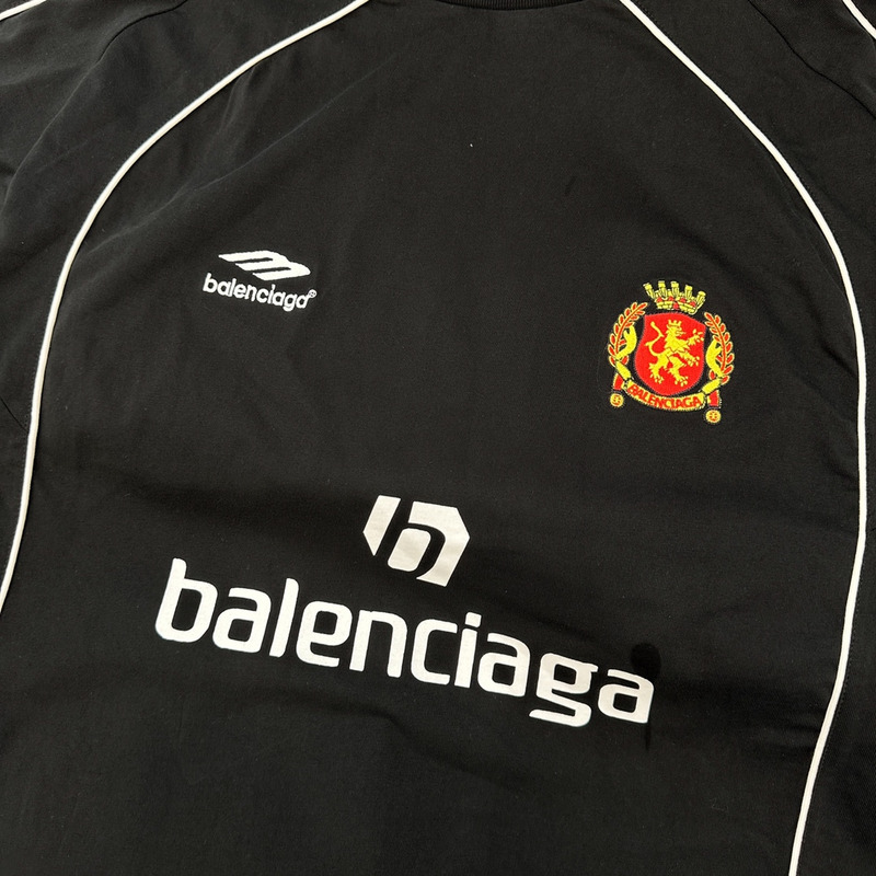 Ba*len*cia*ga cotton jersey t-shirt black