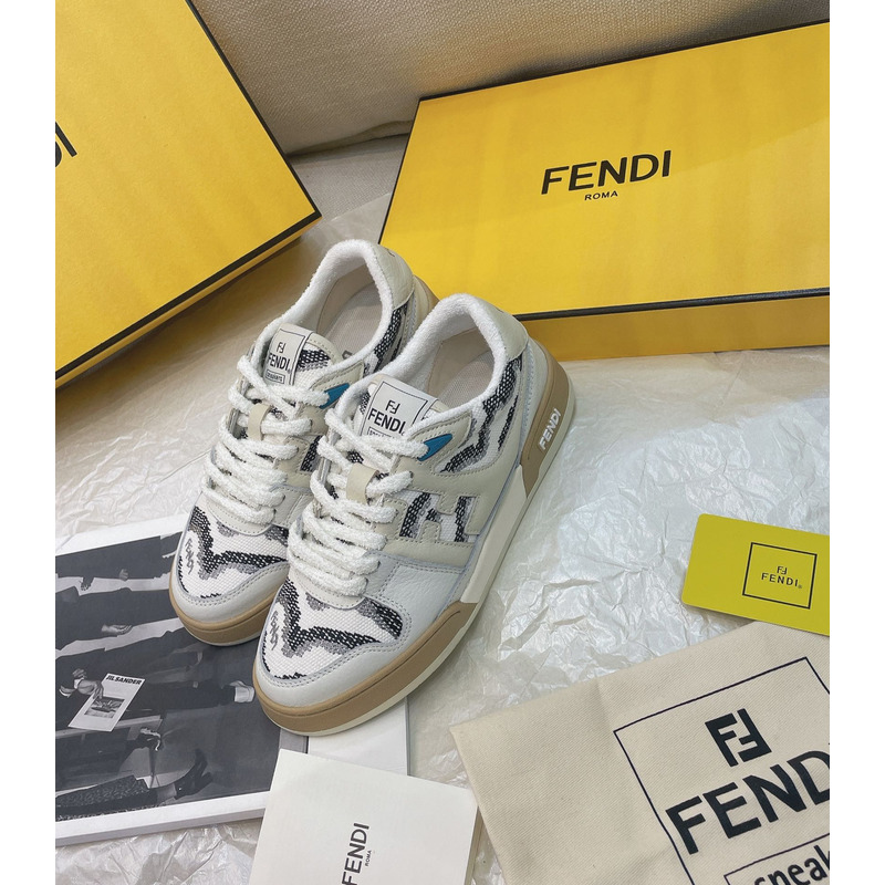 F**di match sneakers white