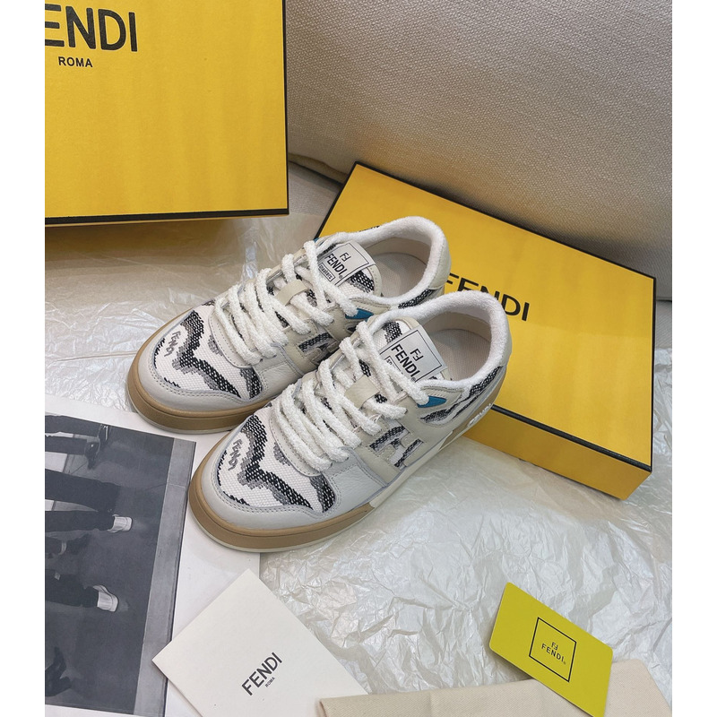 F**di match sneakers white