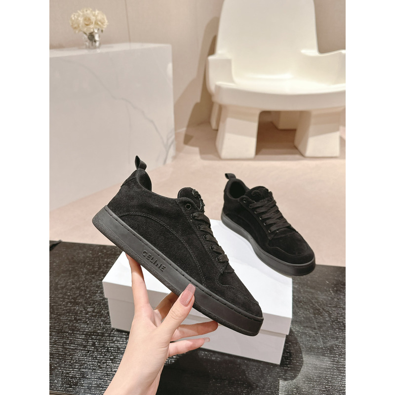 Ce**e trainer low lace-up sneaker in suede black