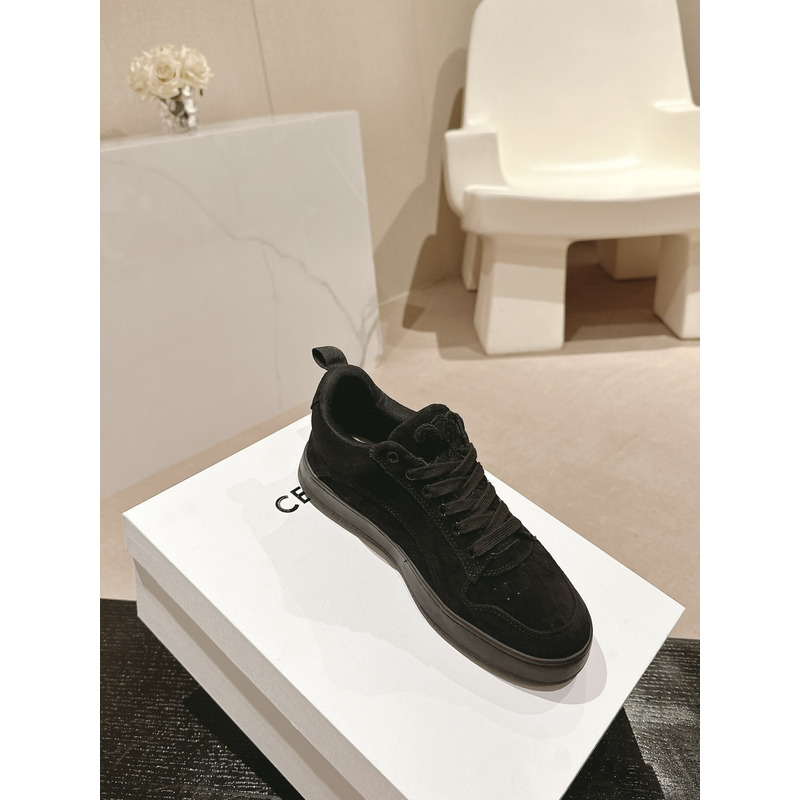 Ce**e trainer low lace-up sneaker in suede black
