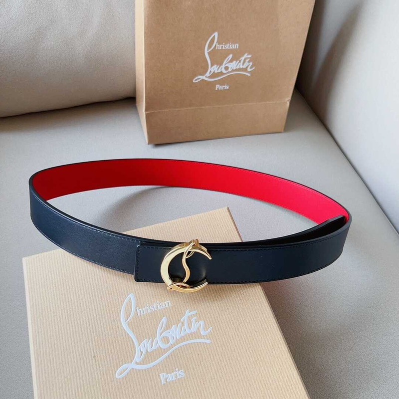 Hristian Leather Belt Red And Black