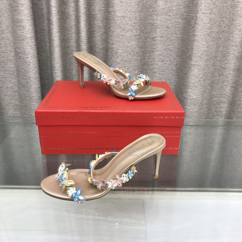 Rene Caovilla Eden Nude Sandals