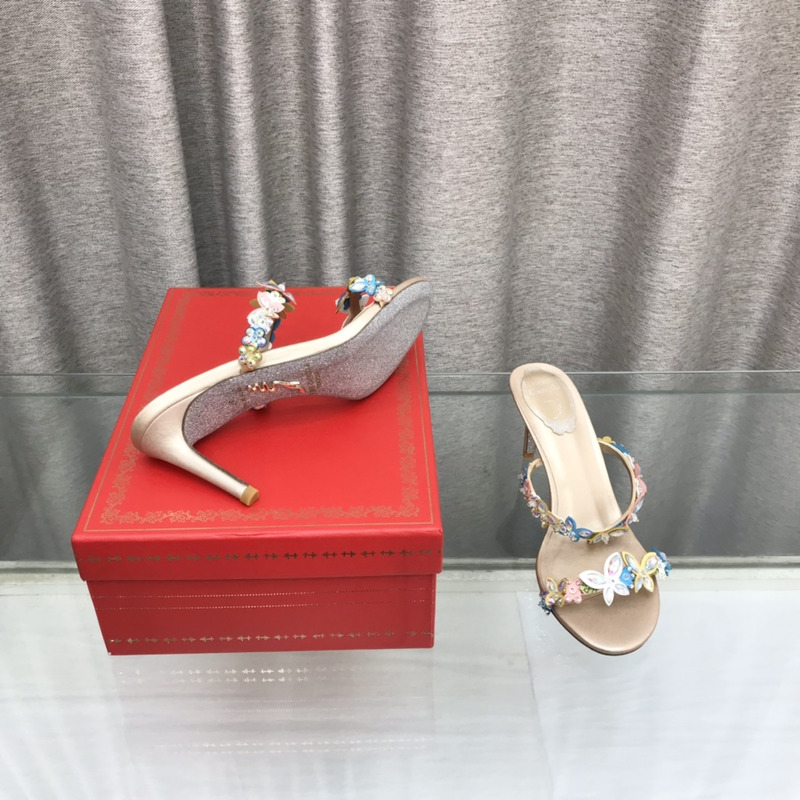 Rene Caovilla Eden Nude Sandals