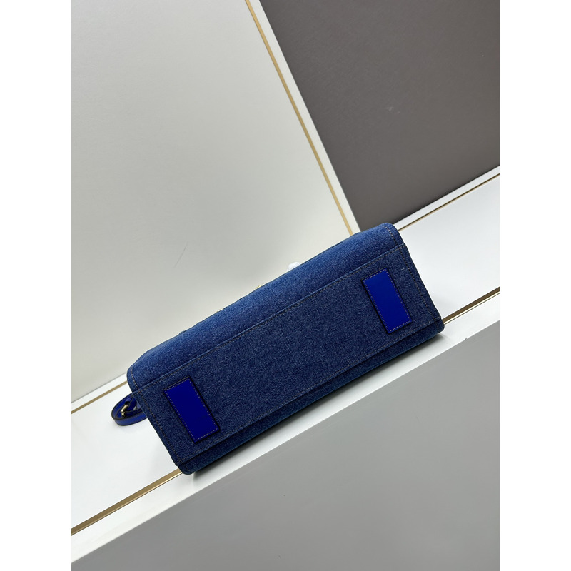 Versace La Medusa Denim Large Tote Bag