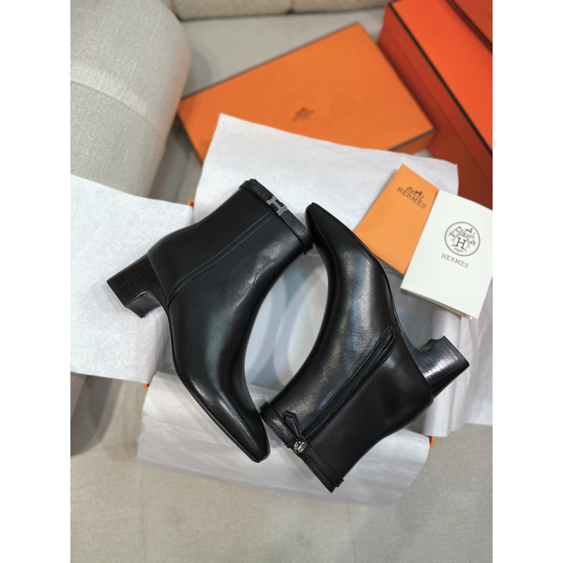 Hermès Imperial 50 Ankle Boot In Black