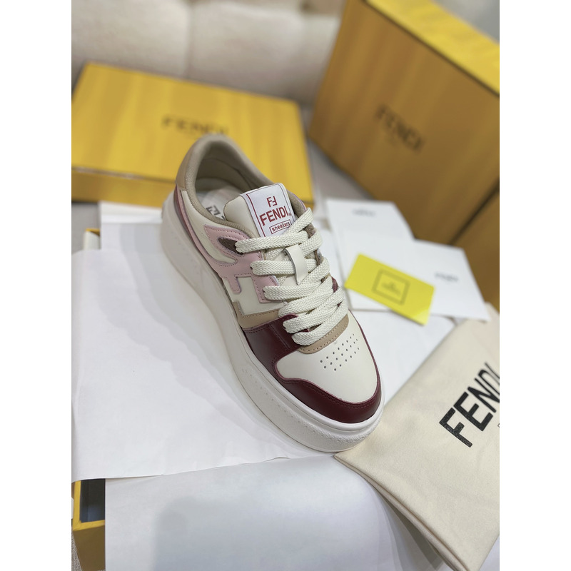 F**di match chinese valentine’s day limited edition platform low-tops multicolor