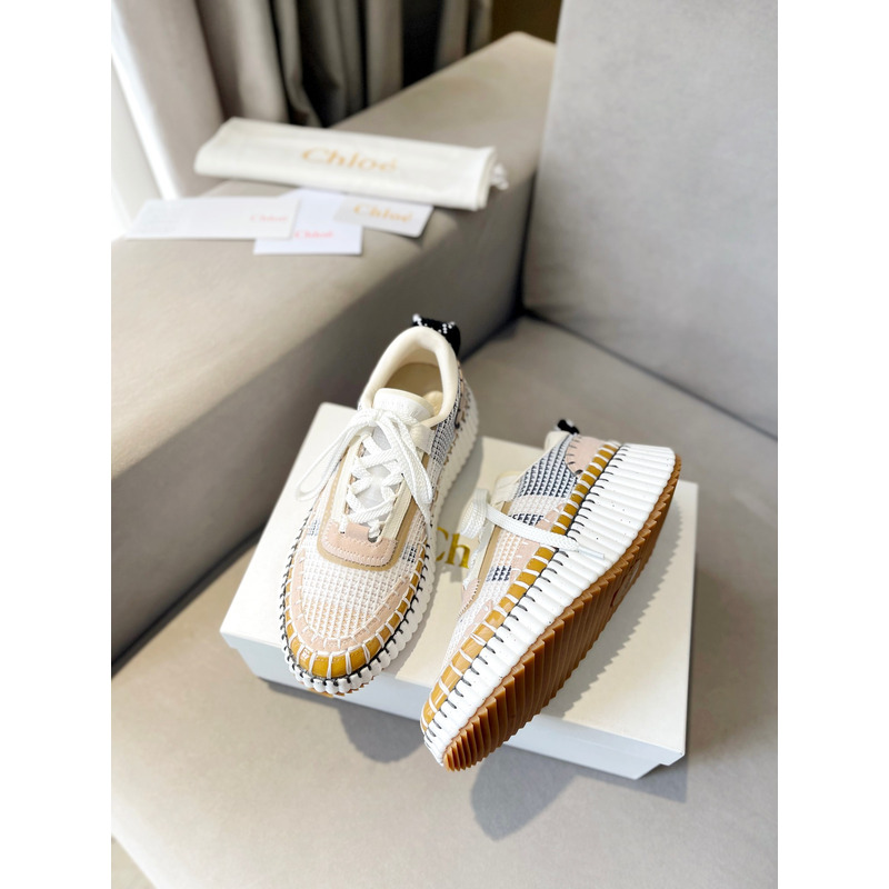 Chloe Nama Sneakers Beige