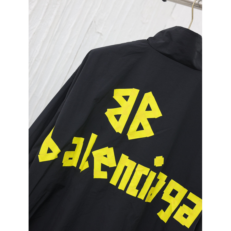 Ba*len*cia*ga logo print hoodie black