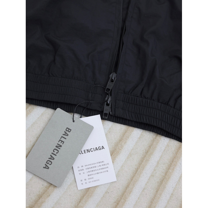 Ba*len*cia*ga logo print hoodie black