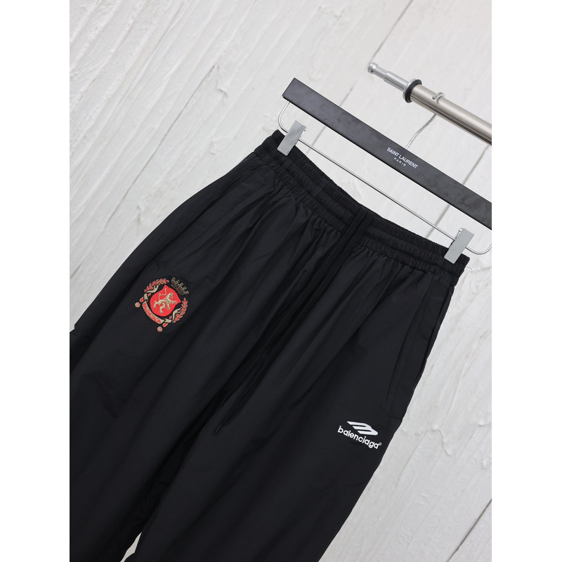 Ba*len*cia*ga soccer tracksuit pants in black