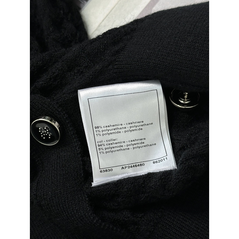 Ch*el knitted cardigan black