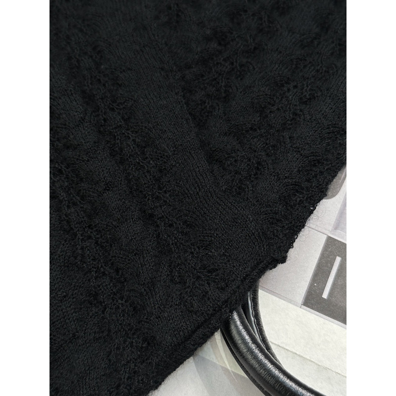 Ch*el knitted cardigan black