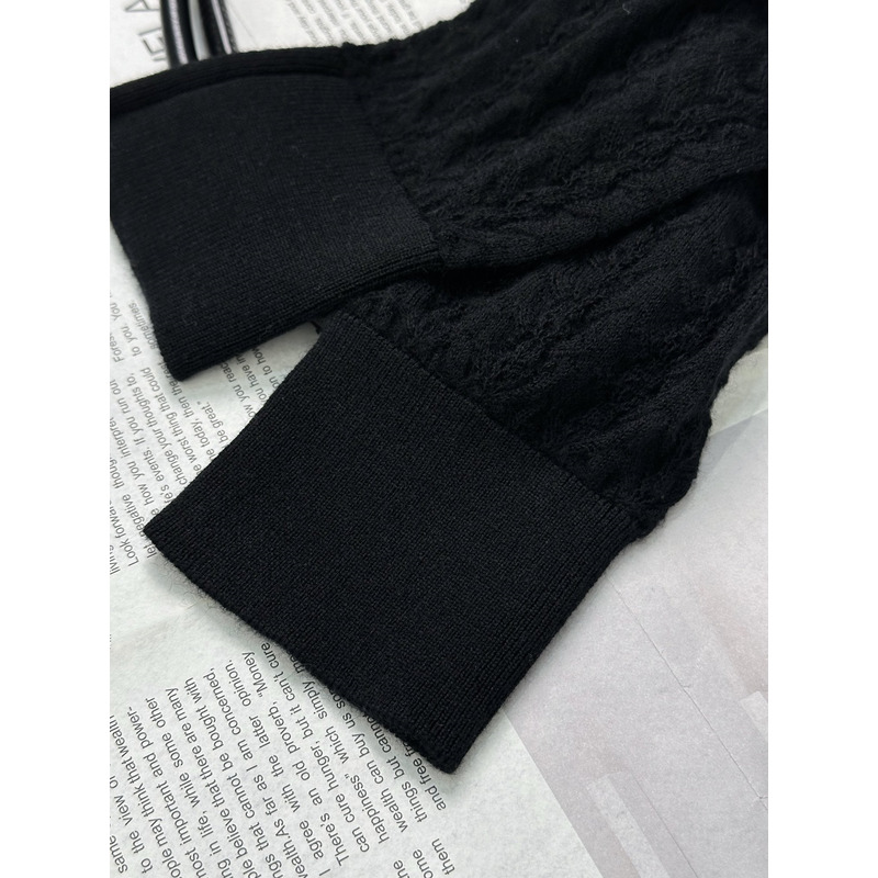 Ch*el knitted cardigan black