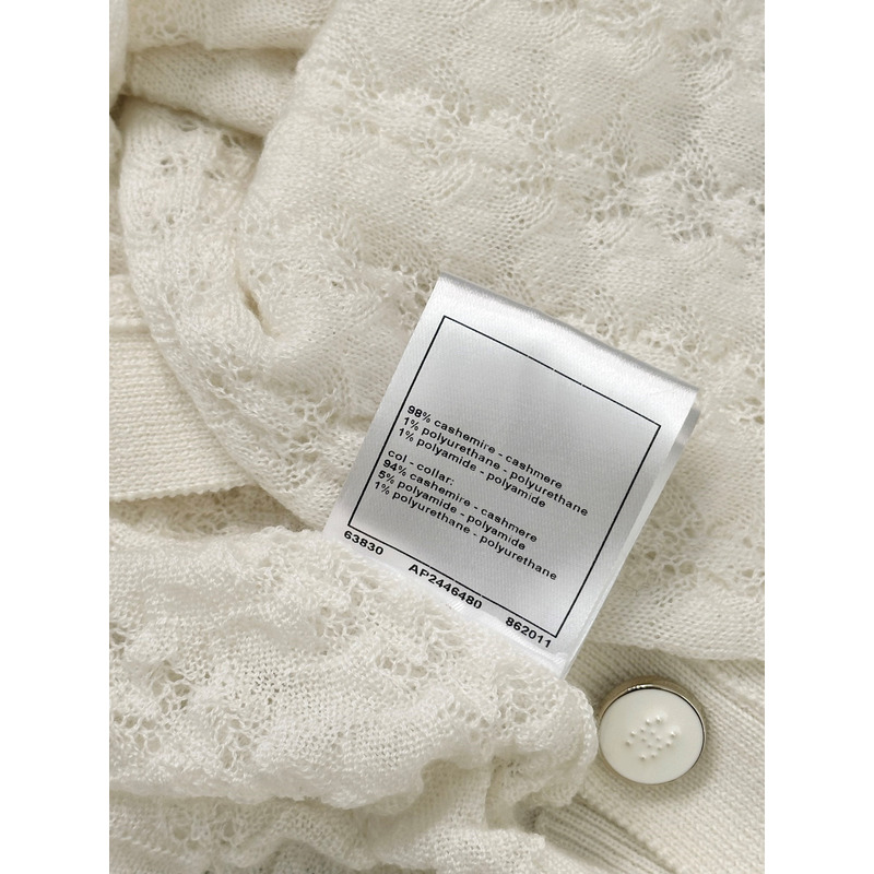 Ch*el knitted cardigan white