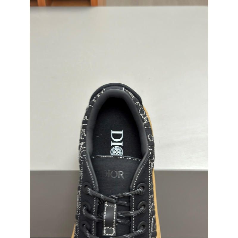 D*or and stone island b33 sneaker black  and brown