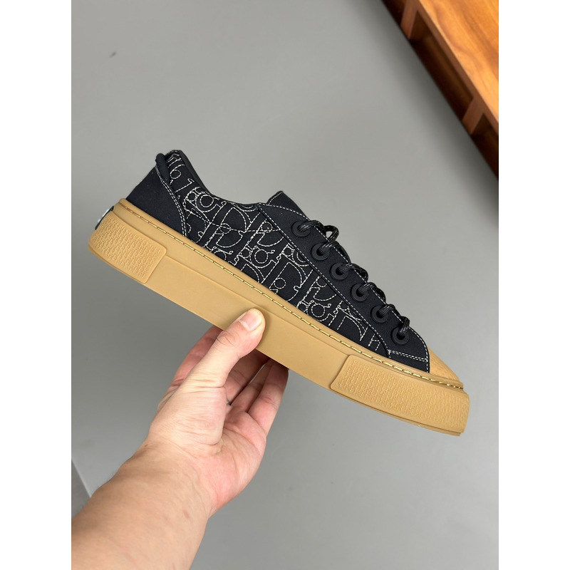 D*or and stone island b33 sneaker black  and brown