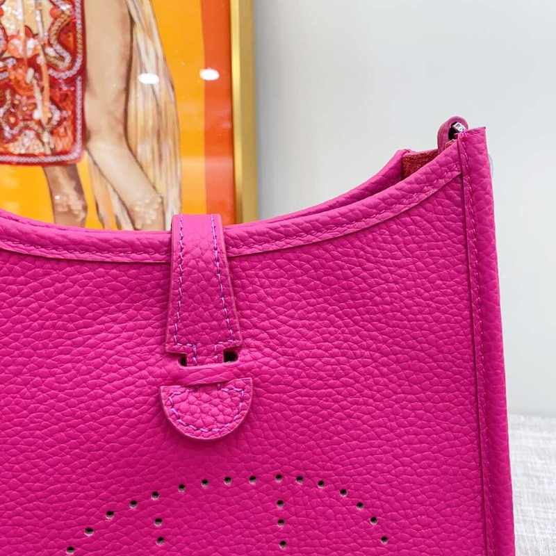 H**mes mini evelyne shoulder bag hot pink