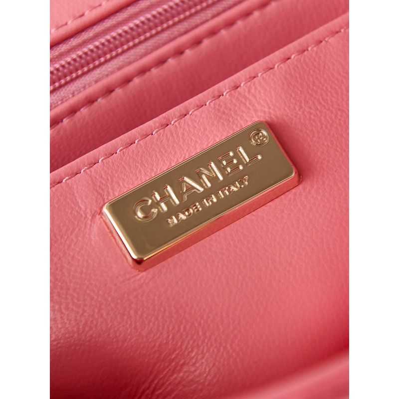 Ch*el mini flap bag symphony gradient beads pink