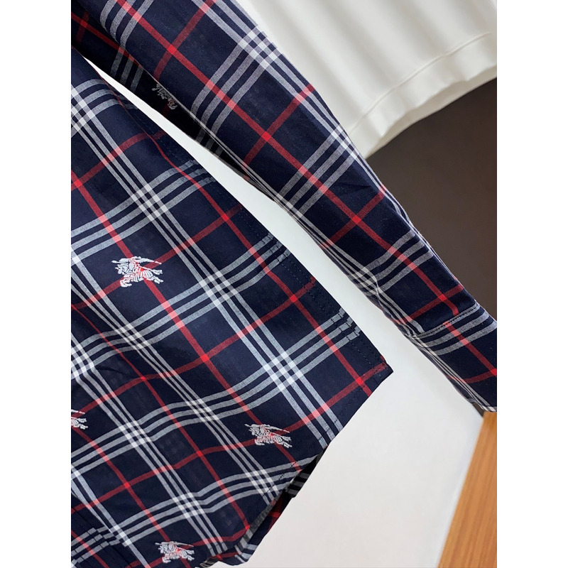 B**rry long sleeves shirt navy blue