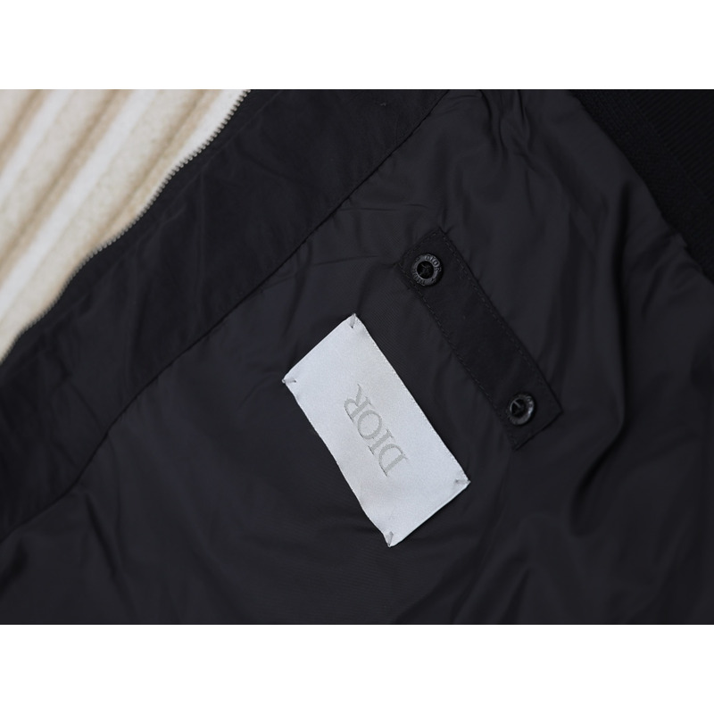 D*or x stone island habotai silk blend bomber jacket black
