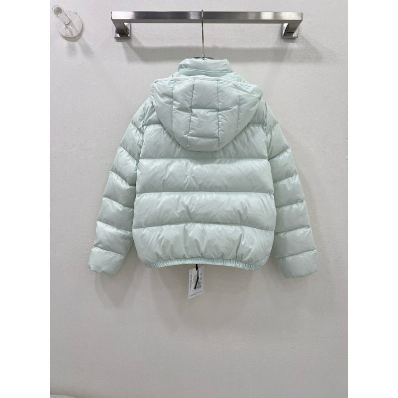 Moncler Andro Short Down Jacket Light Blue