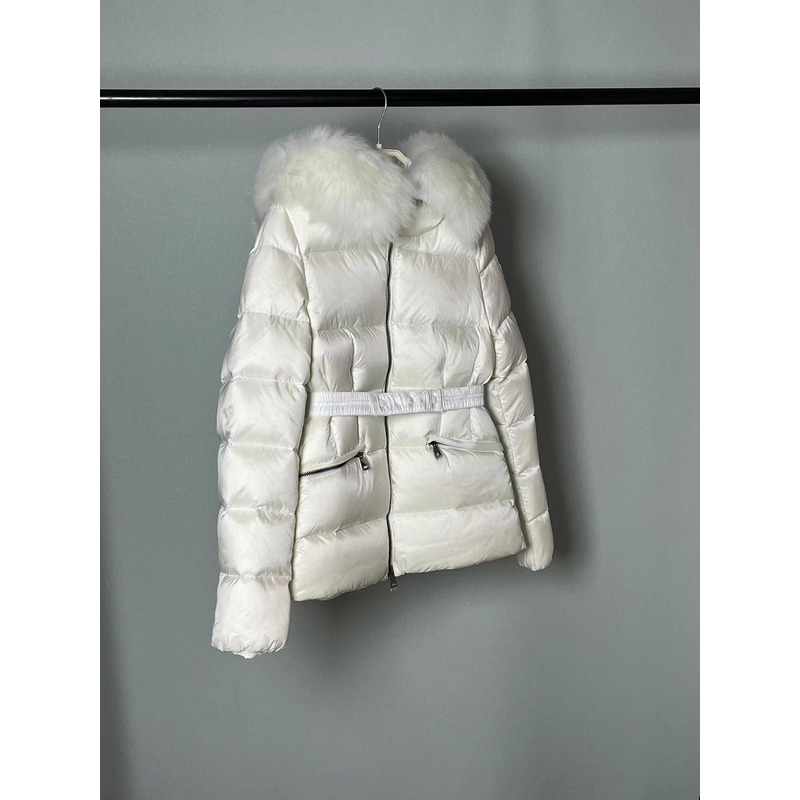 Moncler Boed Short Down Jacket White