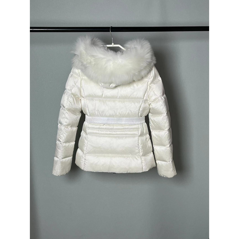 Moncler Boed Short Down Jacket White
