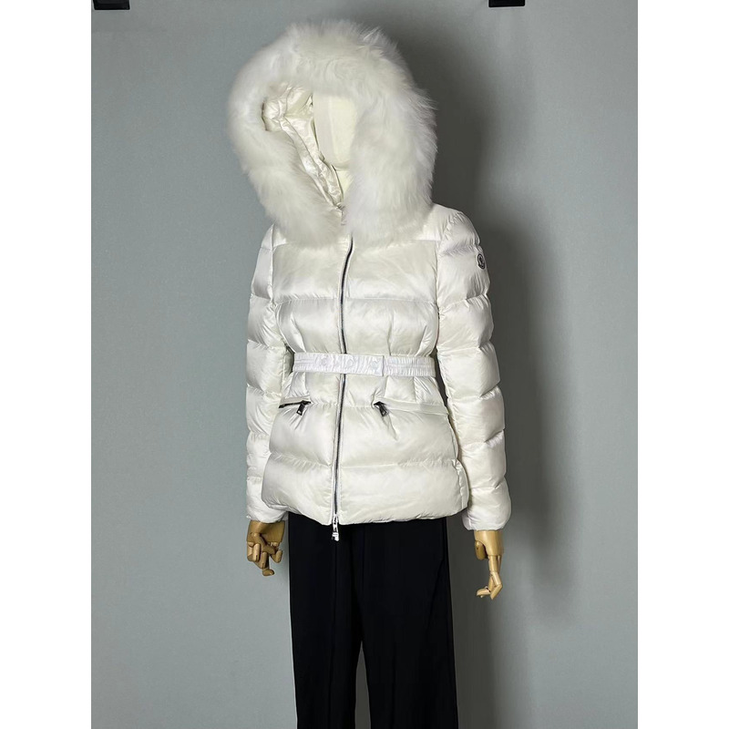 Moncler Boed Short Down Jacket White