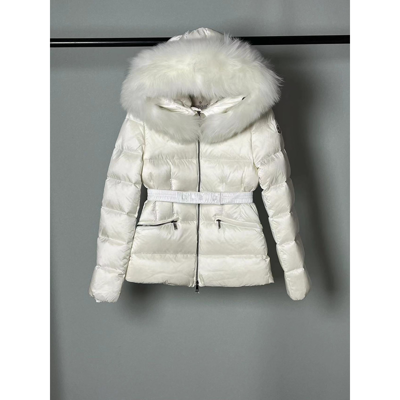 Moncler Boed Short Down Jacket White