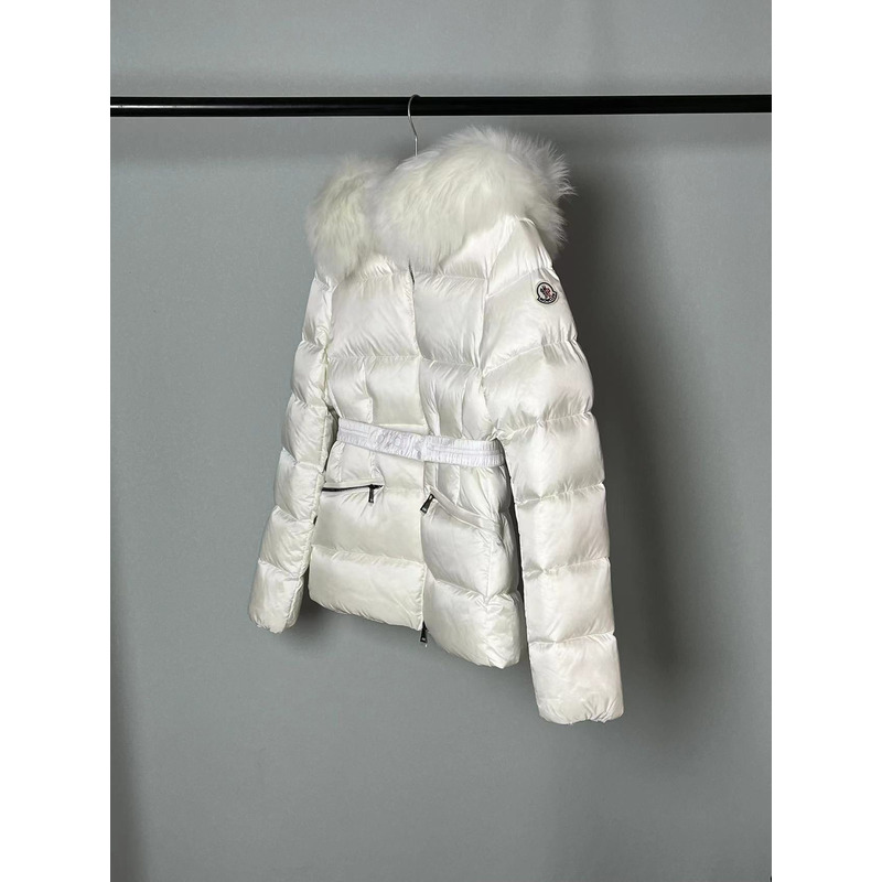 Moncler Boed Short Down Jacket White
