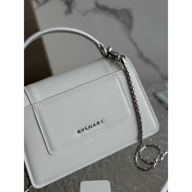 B*l*ai serpenti forever mini top handle bag white